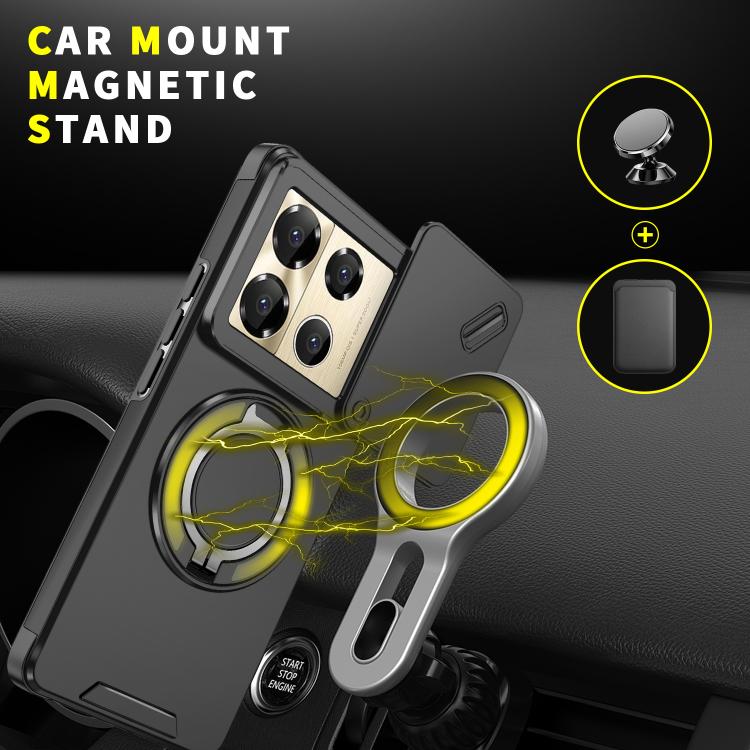 For Infinix Note 40 Pro 4G / 5G Sliding Camshield Ring Holder Phone Case
