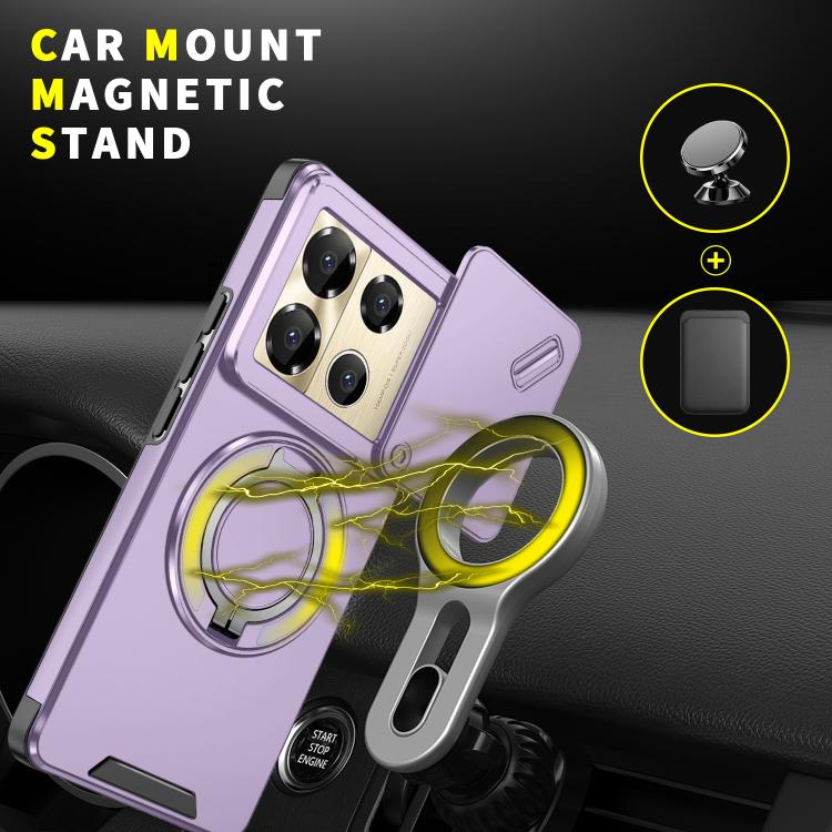 For Infinix Note 40 Pro 4G / 5G Sliding Camshield Ring Holder Phone Case