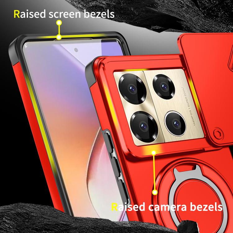 For Infinix Note 40 Pro 4G / 5G Sliding Camshield Ring Holder Phone Case