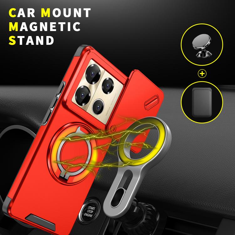 For Infinix Note 40 Pro 4G / 5G Sliding Camshield Ring Holder Phone Case