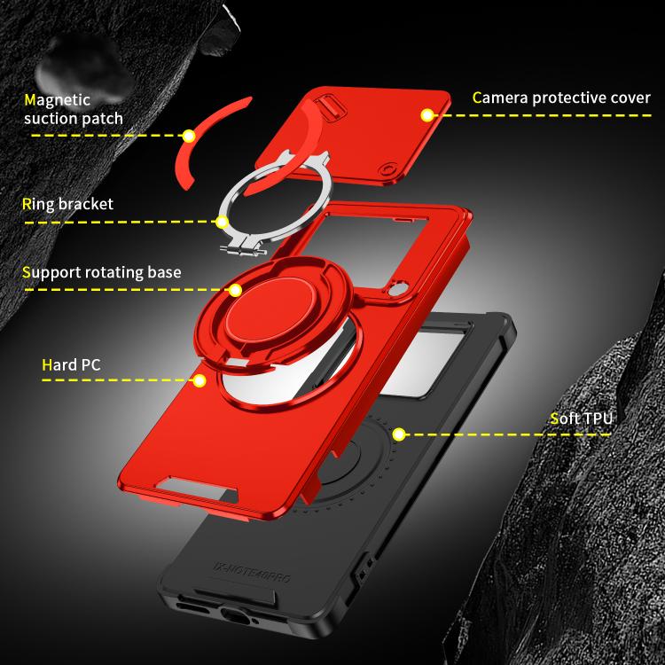 For Infinix Note 40 Pro 4G / 5G Sliding Camshield Ring Holder Phone Case