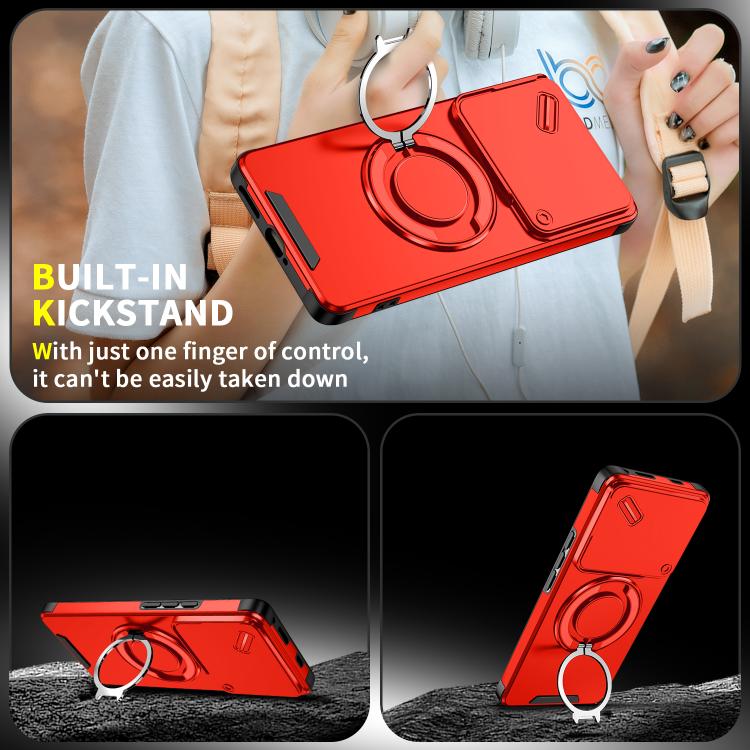 For Infinix Note 40 Pro 4G / 5G Sliding Camshield Ring Holder Phone Case