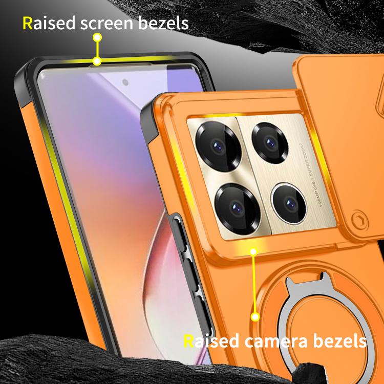 For Infinix Note 40 Pro 4G / 5G Sliding Camshield Ring Holder Phone Case