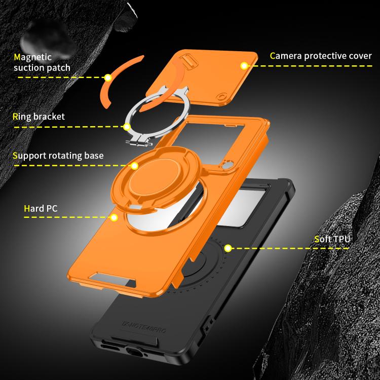 For Infinix Note 40 Pro 4G / 5G Sliding Camshield Ring Holder Phone Case