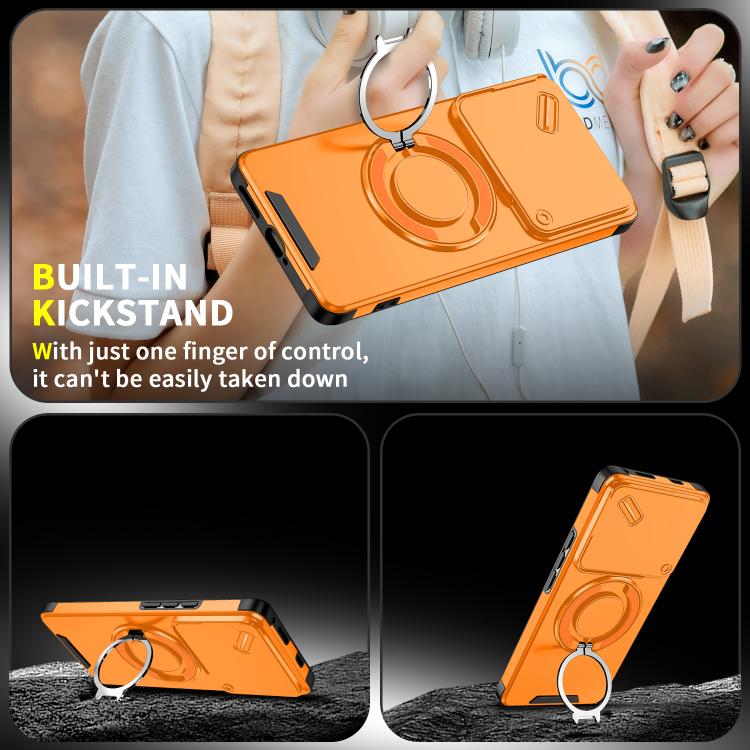 For Infinix Note 40 Pro 4G / 5G Sliding Camshield Ring Holder Phone Case