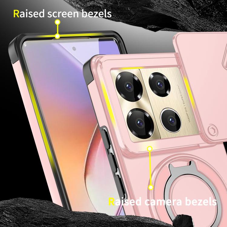 For Infinix Note 40 Pro 4G / 5G Sliding Camshield Ring Holder Phone Case