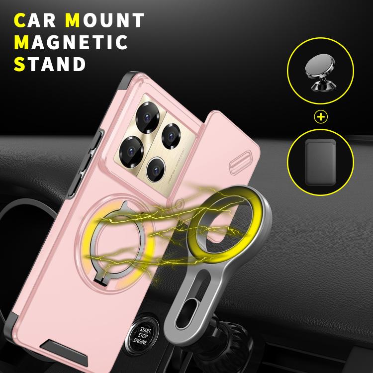 For Infinix Note 40 Pro 4G / 5G Sliding Camshield Ring Holder Phone Case
