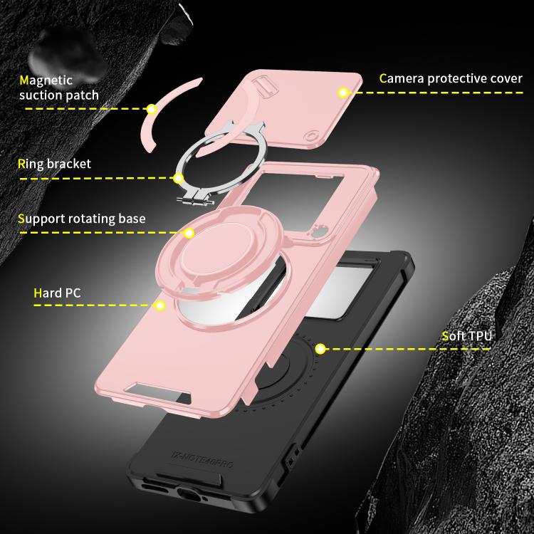 For Infinix Note 40 Pro 4G / 5G Sliding Camshield Ring Holder Phone Case