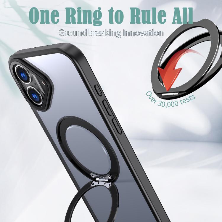 For iPhone 16 Plus kalebol MagSafe Metal Ring Holder Phone Case