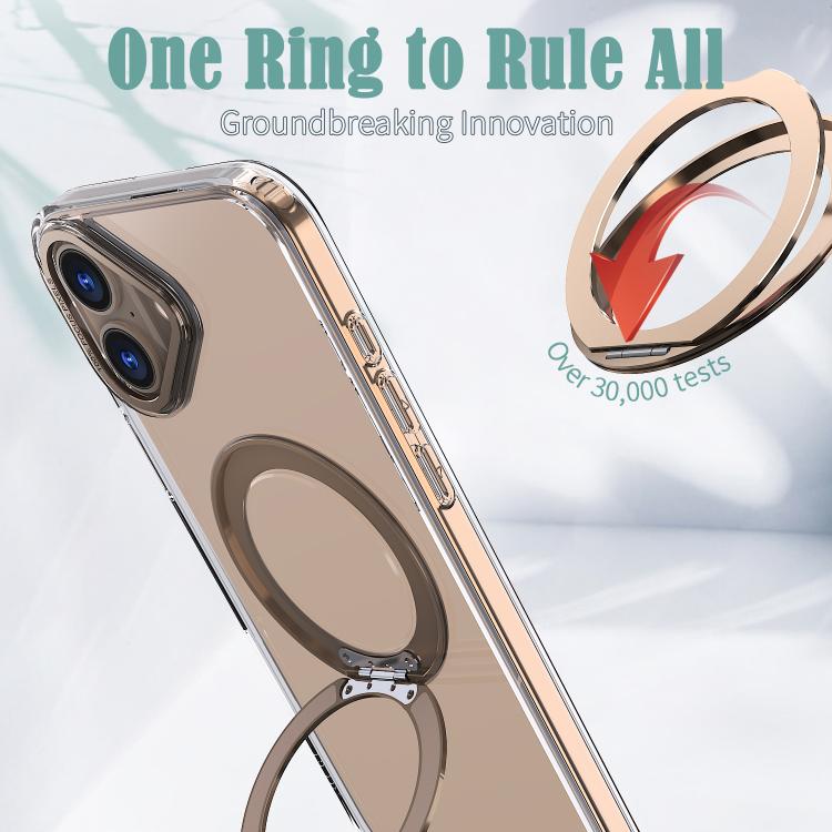 For iPhone 16 Plus kalebol MagSafe Metal Ring Holder Phone Case