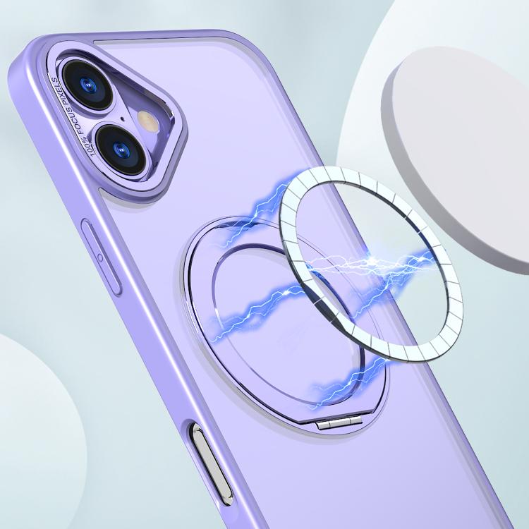 For iPhone 16 kalebol MagSafe Metal Ring Holder Phone Case