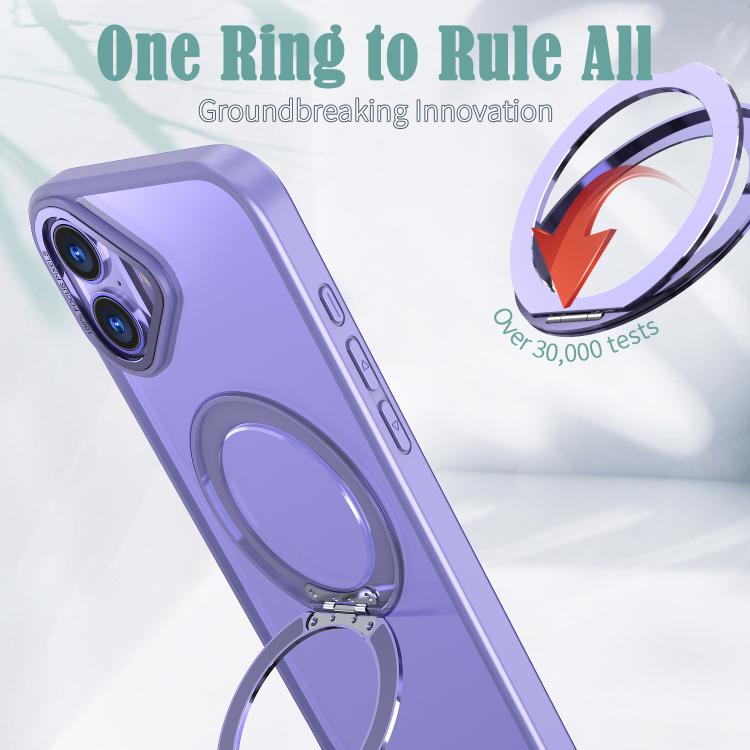 For iPhone 16 kalebol MagSafe Metal Ring Holder Phone Case