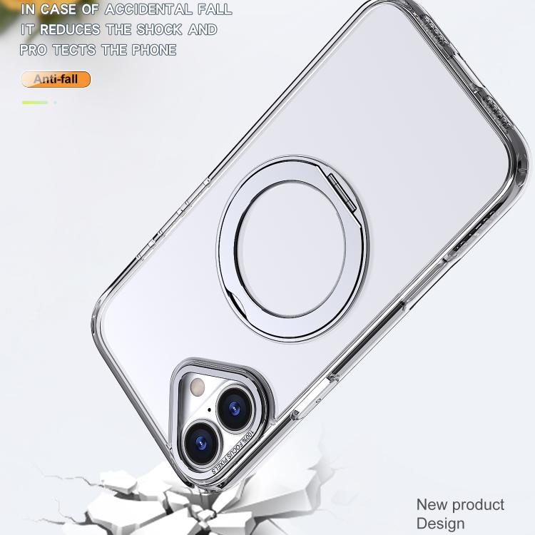 For iPhone 16 kalebol MagSafe Metal Ring Holder Phone Case