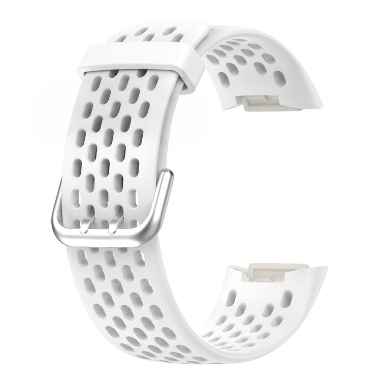For Fitbit Charge 6 / 5 xDfind Hole Style Breathable Silicone Watch Band