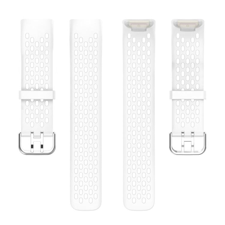 For Fitbit Charge 6 / 5 xDfind Hole Style Breathable Silicone Watch Band