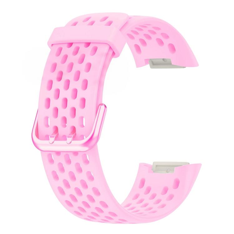 For Fitbit Charge 6 / 5 xDfind Hole Style Breathable Silicone Watch Band