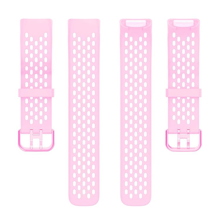For Fitbit Charge 6 / 5 xDfind Hole Style Breathable Silicone Watch Band