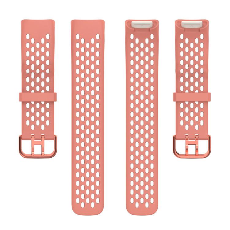 For Fitbit Charge 6 / 5 xDfind Hole Style Breathable Silicone Watch Band