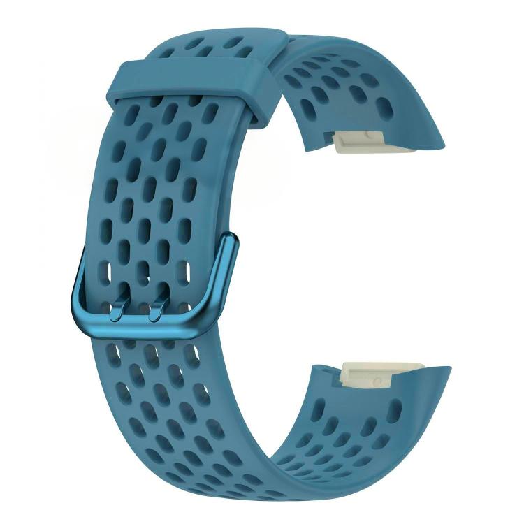 For Fitbit Charge 6 / 5 xDfind Hole Style Breathable Silicone Watch Band