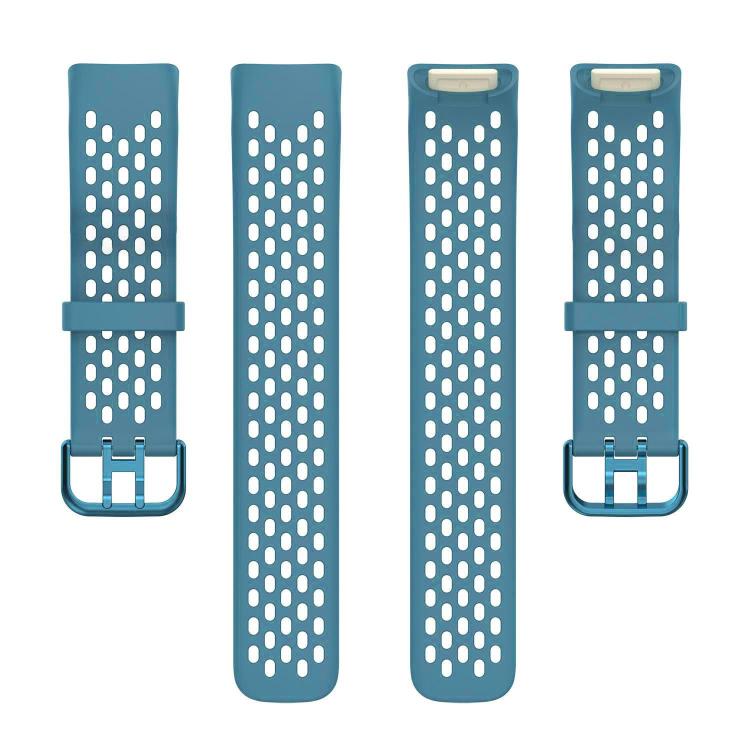 For Fitbit Charge 6 / 5 xDfind Hole Style Breathable Silicone Watch Band