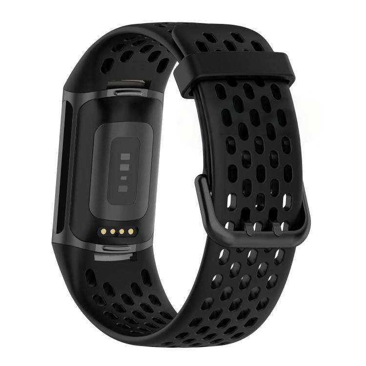 For Fitbit Charge 6 / 5 xDfind Hole Style Breathable Silicone Watch Band