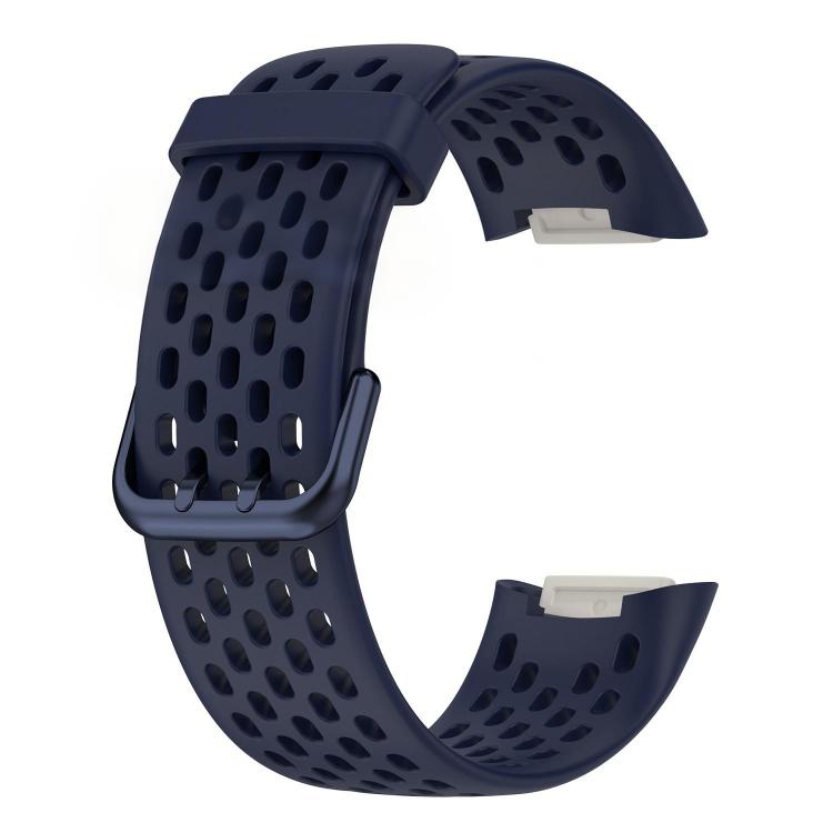 For Fitbit Charge 6 / 5 xDfind Hole Style Breathable Silicone Watch Band