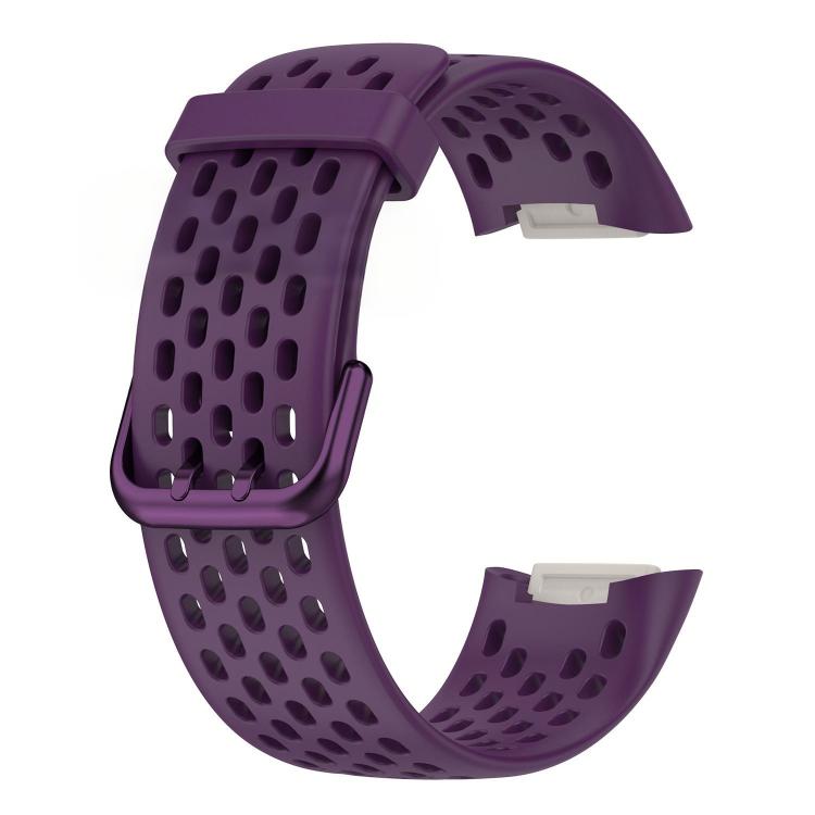 For Fitbit Charge 6 / 5 xDfind Hole Style Breathable Silicone Watch Band