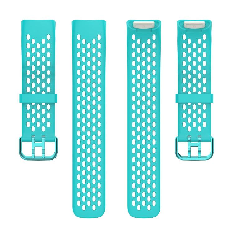 For Fitbit Charge 6 / 5 xDfind Hole Style Breathable Silicone Watch Band