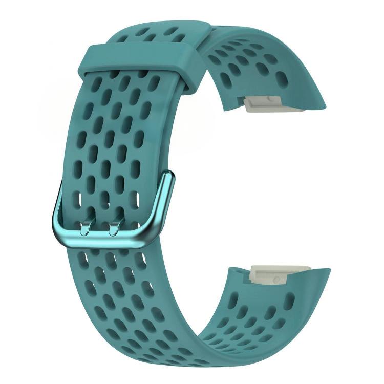 For Fitbit Charge 6 / 5 xDfind Hole Style Breathable Silicone Watch Band