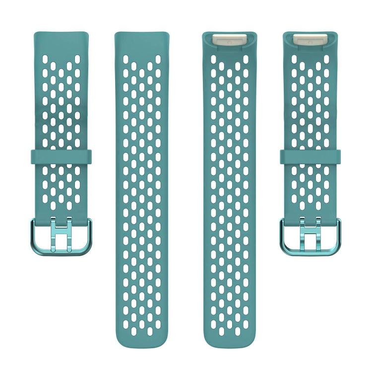 For Fitbit Charge 6 / 5 xDfind Hole Style Breathable Silicone Watch Band