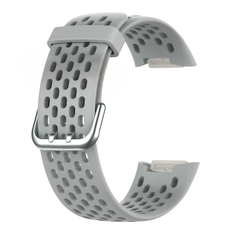 For Fitbit Charge 6 / 5 xDfind Hole Style Breathable Silicone Watch Band