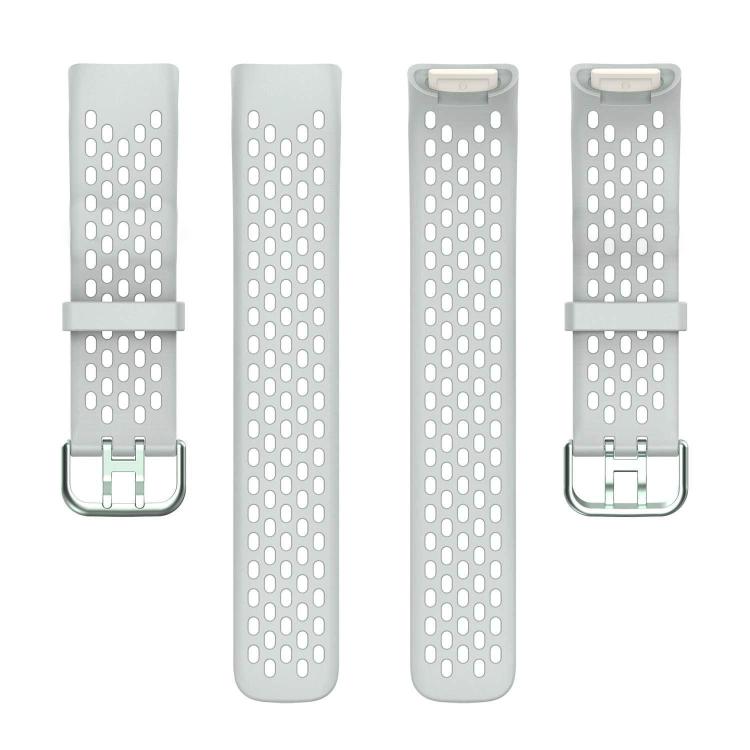 For Fitbit Charge 6 / 5 xDfind Hole Style Breathable Silicone Watch Band