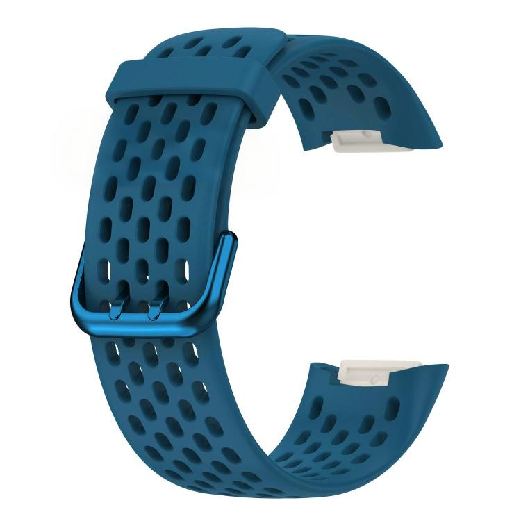For Fitbit Charge 6 / 5 xDfind Hole Style Breathable Silicone Watch Band
