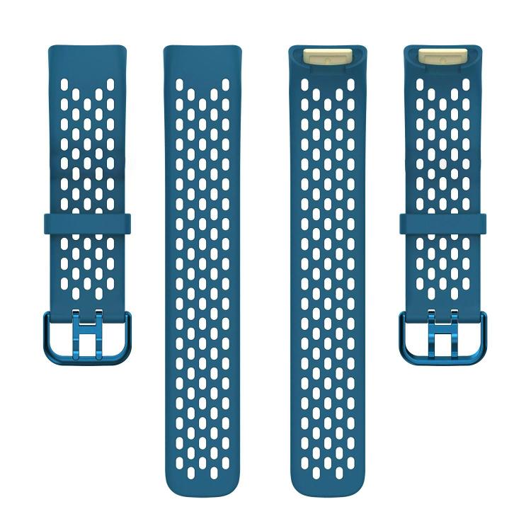 For Fitbit Charge 6 / 5 xDfind Hole Style Breathable Silicone Watch Band