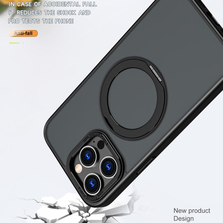 For iPhone 16 Pro Max kalebol MagSafe Metal Ring Holder Phone Case