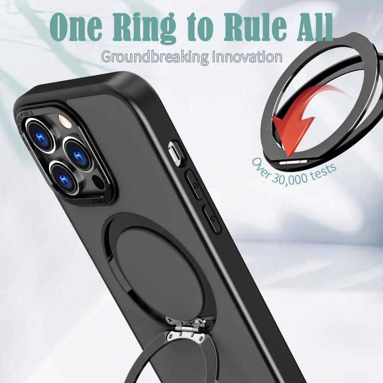 For iPhone 15 Pro Max kalebol MagSafe Metal Ring Holder Phone Case