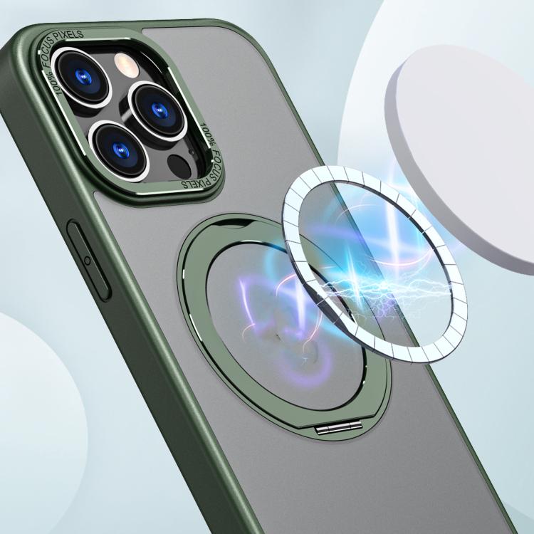 For iPhone 15 Pro Max kalebol MagSafe Metal Ring Holder Phone Case