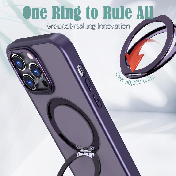 For iPhone 15 Pro Max kalebol MagSafe Metal Ring Holder Phone Case
