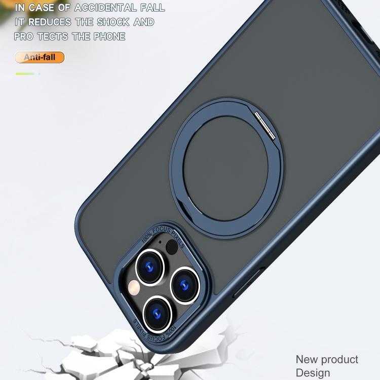 For iPhone 14 Pro Max kalebol MagSafe Metal Ring Holder Phone Case