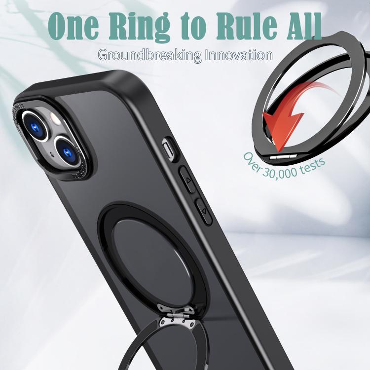 For iPhone 13 kalebol MagSafe Metal Ring Holder Phone Case