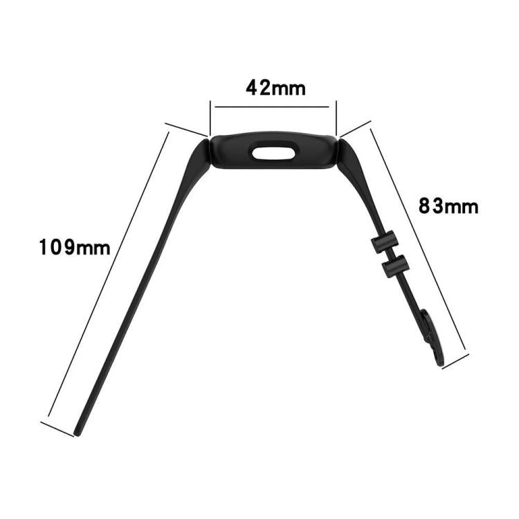 For Fitbit Ace 3 / Inspire2 xDfind Black Buckle Painting Integrated Silicone Watch Band