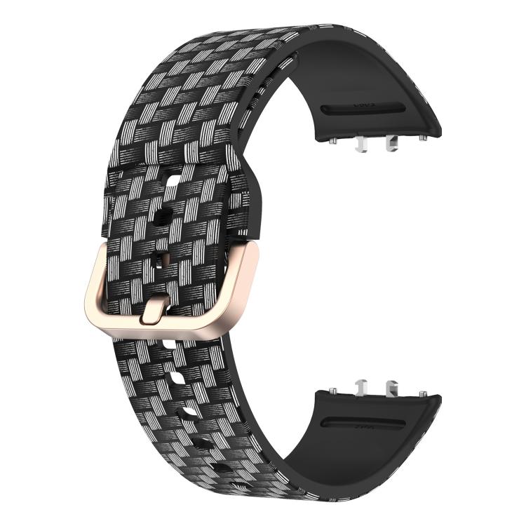 For Samsung Galaxy Fit3 xDfind Gold Buckle Printed Silicone Watch Band