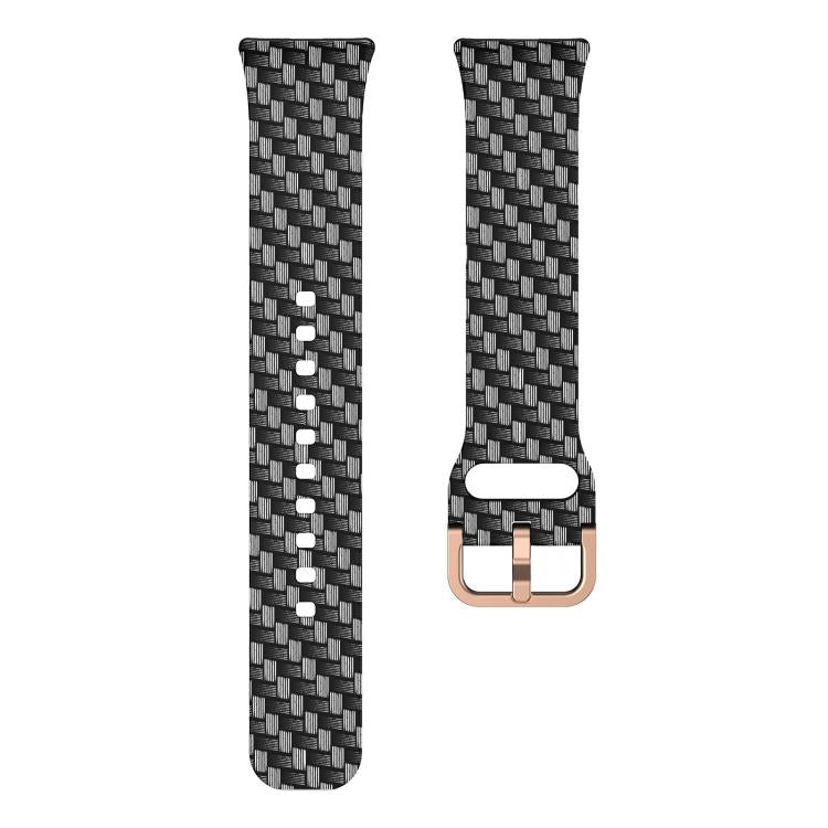 For Samsung Galaxy Fit3 xDfind Gold Buckle Printed Silicone Watch Band