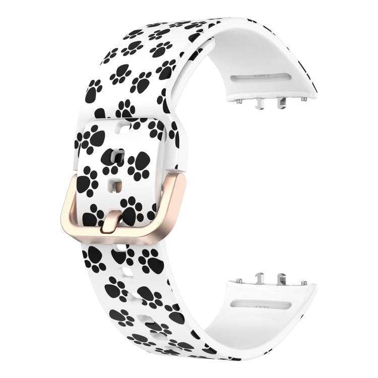 For Samsung Galaxy Fit3 xDfind Gold Buckle Printed Silicone Watch Band