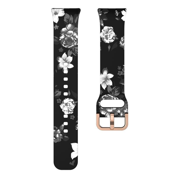 For Samsung Galaxy Fit3 xDfind Gold Buckle Printed Silicone Watch Band