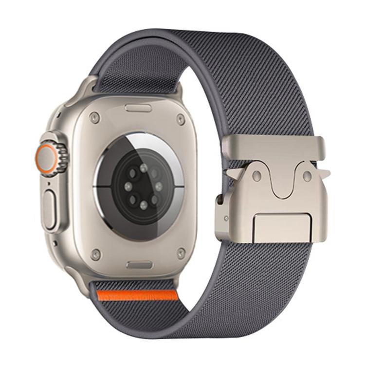 For Apple Watch 38 / 40 / 41 / S10 42mm xDfind Parachute Buckle Stretch Nylon Watch Band