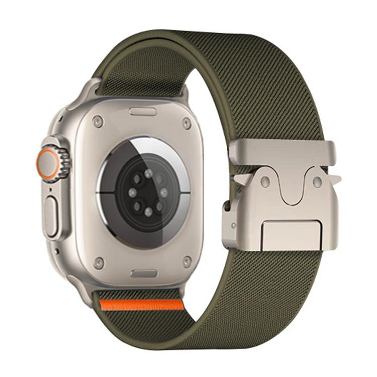 For Apple Watch 38 / 40 / 41 / S10 42mm xDfind Parachute Buckle Stretch Nylon Watch Band