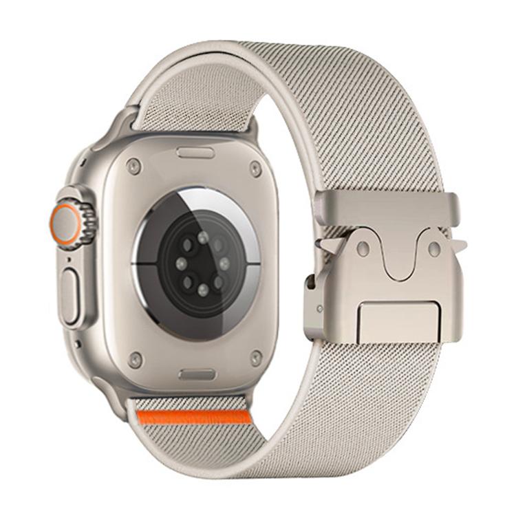 For Apple Watch 38 / 40 / 41 / S10 42mm xDfind Parachute Buckle Stretch Nylon Watch Band