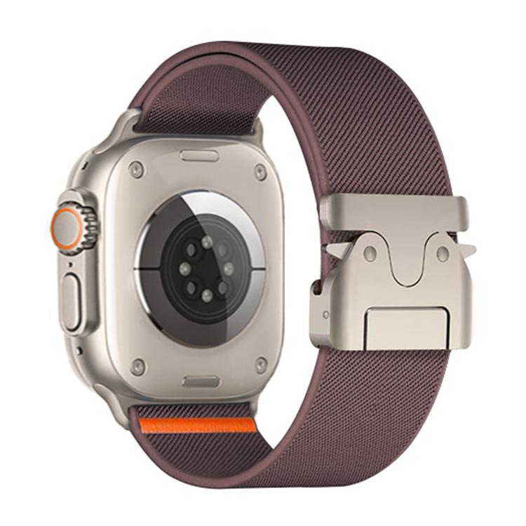 For Apple Watch 38 / 40 / 41 / S10 42mm xDfind Parachute Buckle Stretch Nylon Watch Band