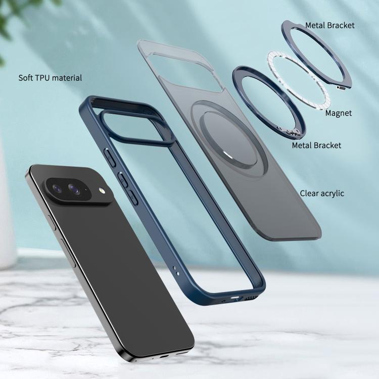 For Google Pixel 9 kalebol MagSafe Metal Ring Holder Phone Case